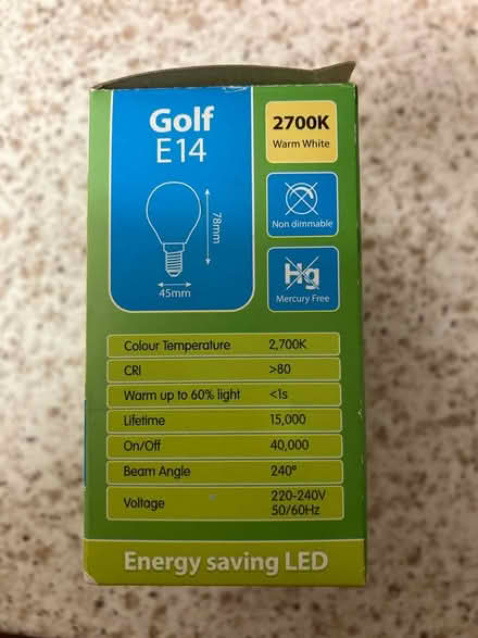 Photo of free Golf E14 lightbulbs LED 25w equiv (Raynes park SW20) #2