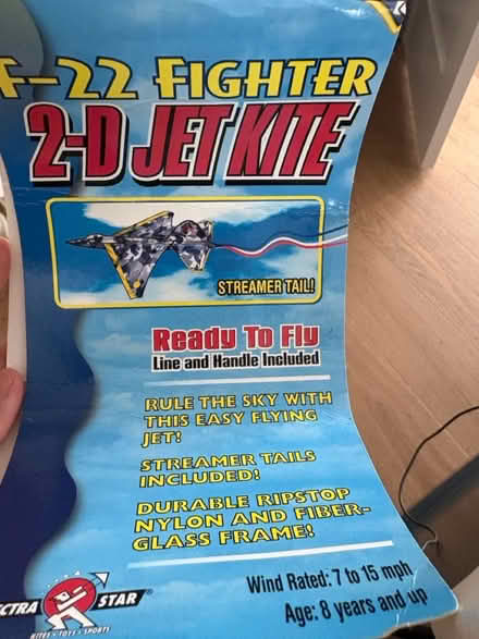 Photo of free Large kite - fighter jet (94087) #1