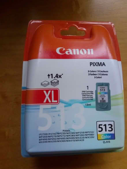 Photo of free Colour ink cartridge canon PIXMA 513 (Taverham NR8) #1