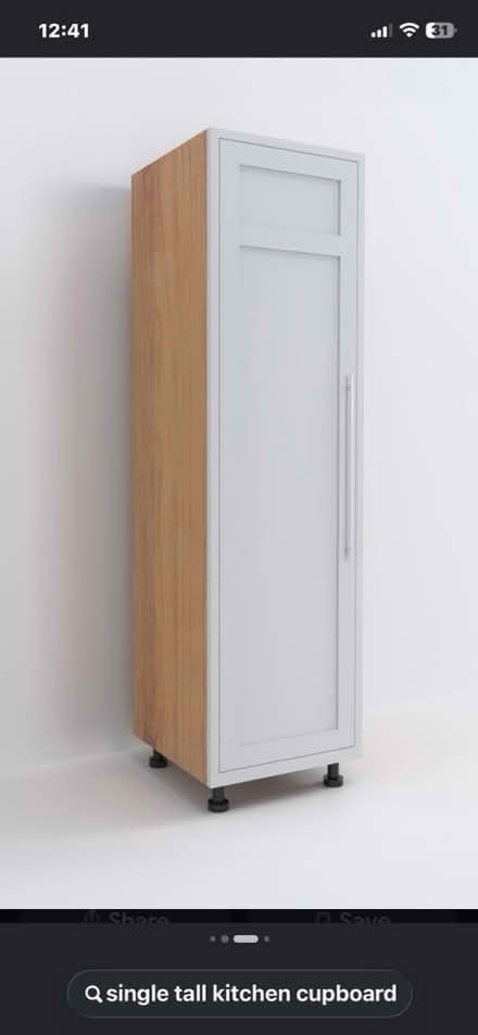 Photo of Kitchen tall single cupboard unit (Malvern WR14) #1