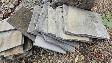 Photo of free Concrete slabs grey riven finish (Old Harlow CM17) #1