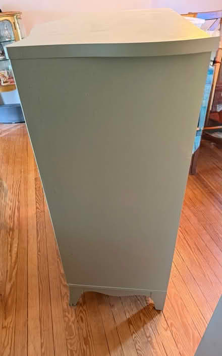 Photo of free Tall green wooden dresser (Griggstown) #3