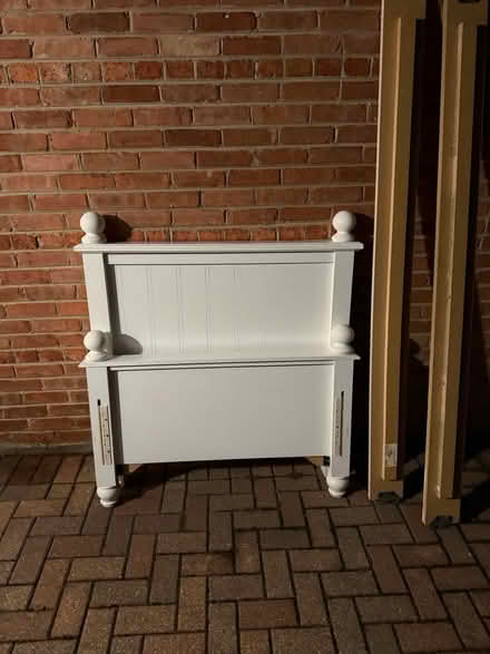 Photo of free Twin bed frame (By WJHS) #1