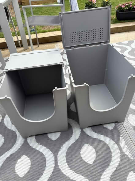 Photo of free 2 large cat litter trays with lids (Burgess Hill RH15) #2