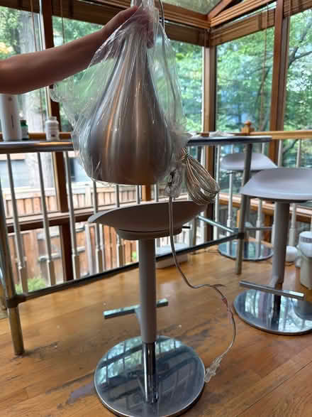 Photo of free brushed nickel dropdown lights (Fairfax, VA) #2