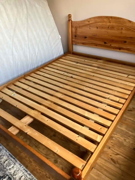 Photo of free Wooden double bed (Rusthall) #3