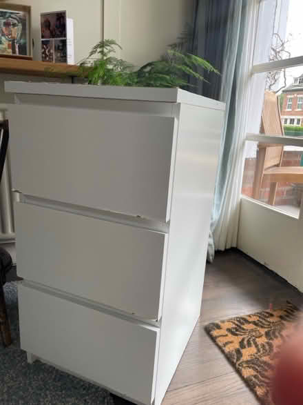 Photo of free Ikea 3 drawer bedside table (Malone road) #2