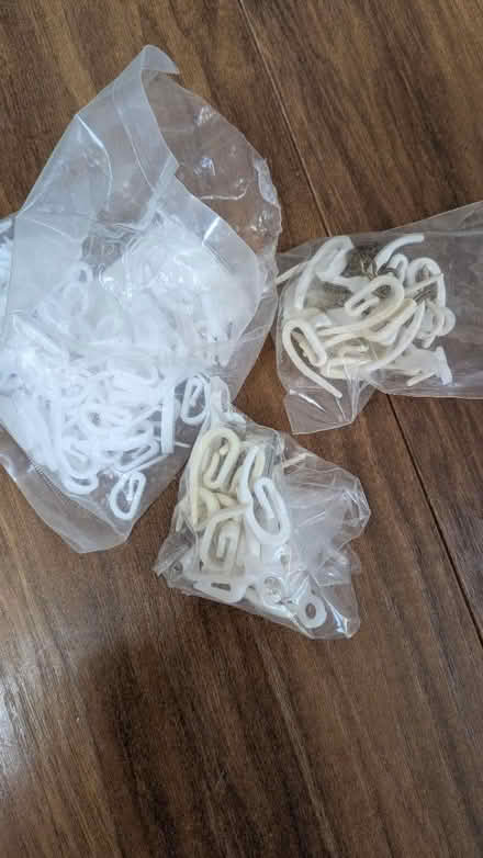 Photo of free Curtains hooks white plastic (Horsham) #1