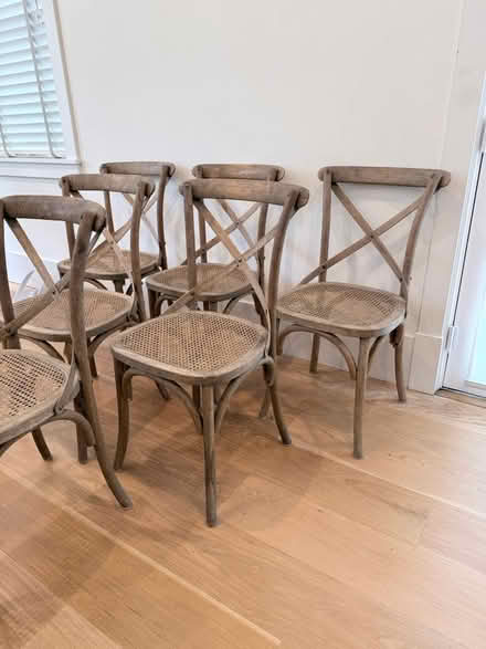 Photo of free 6 Restoration Hardware cafe chairs (Cambrian near 85/Camden) #1