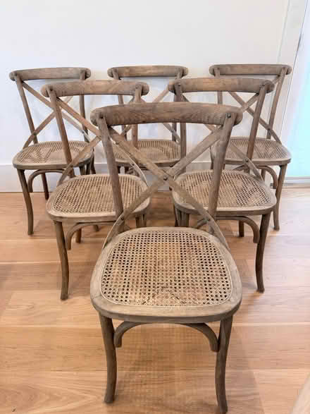 Photo of free 6 Restoration Hardware cafe chairs (Cambrian near 85/Camden) #3