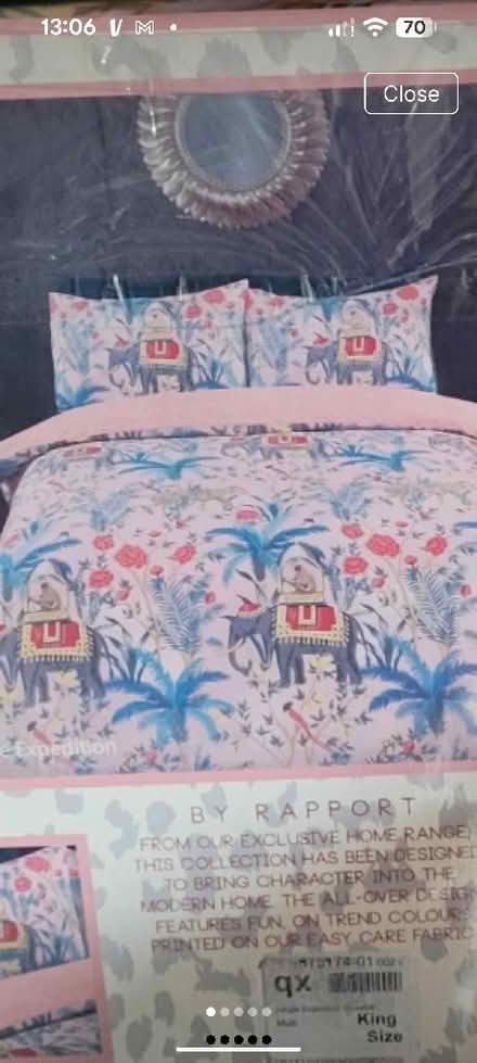 Photo of free King size duvet cover set (Freehold LA1) #2