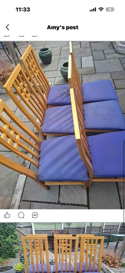 Photo of free X6 dining chairs (NG9 Stapleford) #1