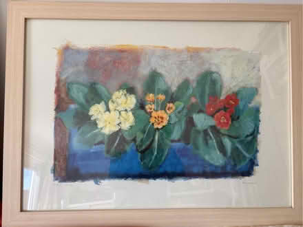 Photo of free Two large framed flower prints (Tilekiln TN38) #3
