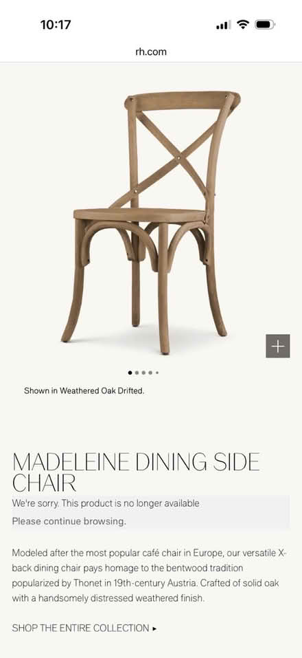 Photo of free 6 Restoration Hardware cafe chairs (Cambrian near 85/Camden) #4