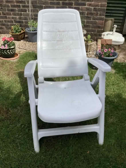 Photo of free White garden chair (Maidstone ME15) #1