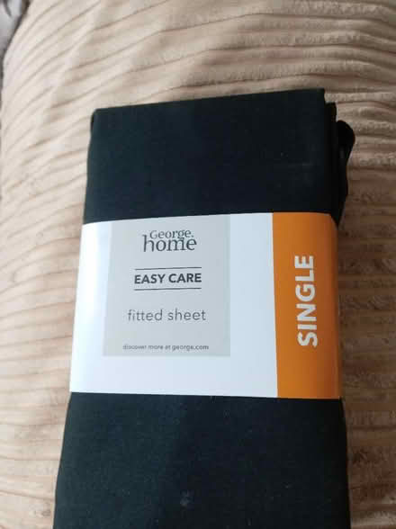 Photo of free Brand new black single fitted sheet (Greenbridge SN1) #1