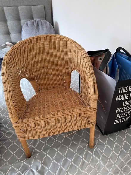 Photo of free Two Whicker chairs (for child) (Weybridge KT13) #1