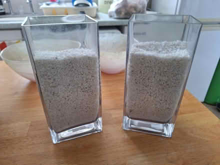 Photo of free Vases with decorative grit (Forestgreen) #1