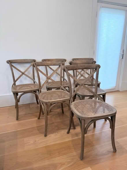 Photo of free 6 Restoration Hardware cafe chairs (Cambrian near 85/Camden) #2