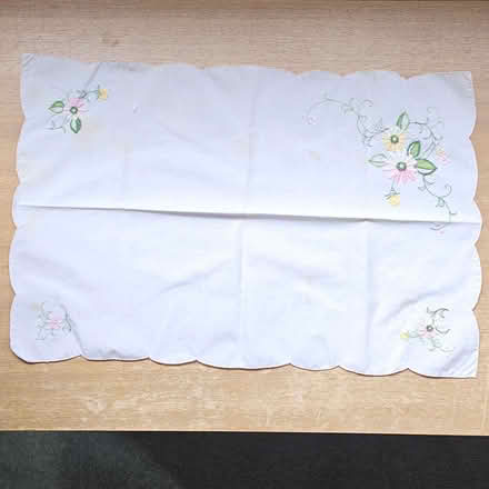 Photo of free Two embroidered tray cloths (Elmstead BR7) #1