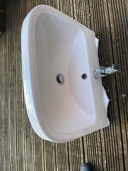 Photo of free Bath toilet, sink and pedestal (Heage DE56) #3