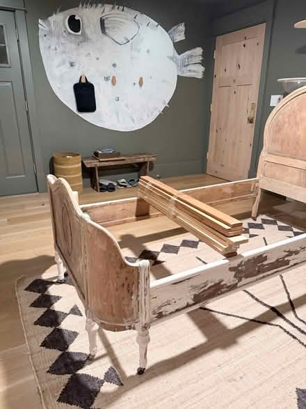Photo of free Antique wooden twin bed (Cambrian near 85/Camden) #3
