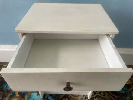 Photo of free Solid Wood White Bedside Table / Cupboard (Clapham Junction SW11) #3