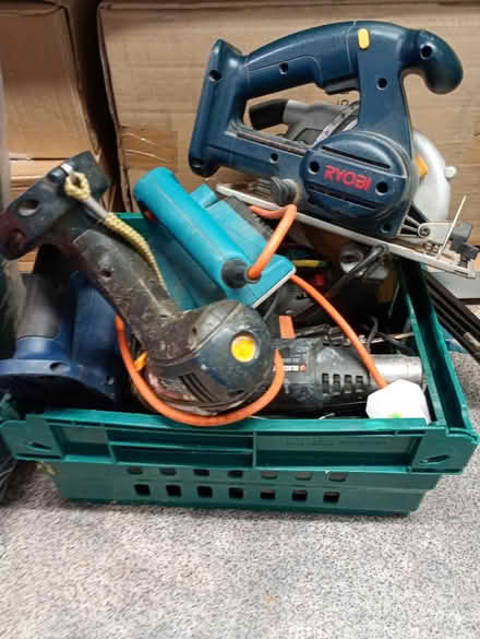 Photo of free Box with circular saw in & tools (Eastbourne) #3