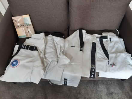 Photo of free Tae Kwon Do suits and book (Woodseats S8) #1