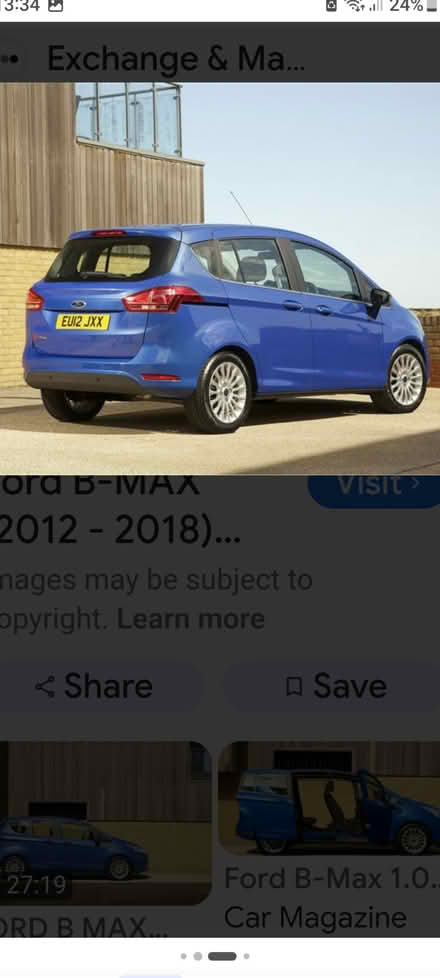 Photo of Owners manual Ford B-Max.(2012) (Hayling Island PO11) #1