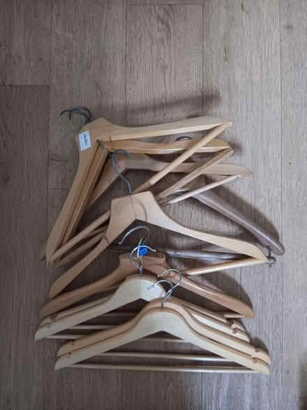 Photo of free Wooden hangers (Knaphill GU21) #1