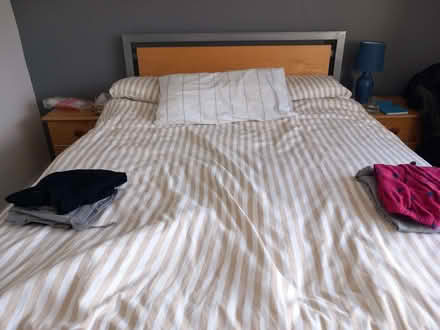 Photo of free Metal-framed bed frame. (Roundswell EX31) #1