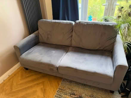 Photo of free Grey velvet sofa (Heaton Mersey, SK4) #4