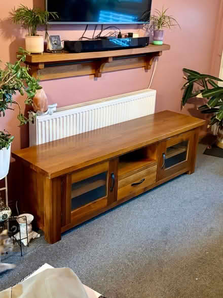 Photo of free Lovely solid wood tv cabinet (Lu7 9qd) #1