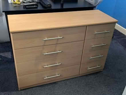 Photo of free ARGOS Beech Effect 6 Drawer Chest of Drawers (Bedwell SG1) #1