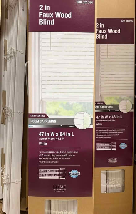 Photo of 2” blind slats, > 46” long (Near De Anza College) #1