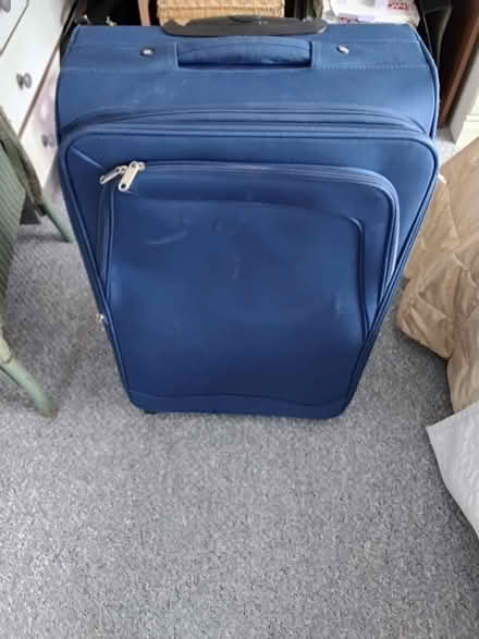 Photo of free Large blue suitecase 27in (Carnforth LA5) #1