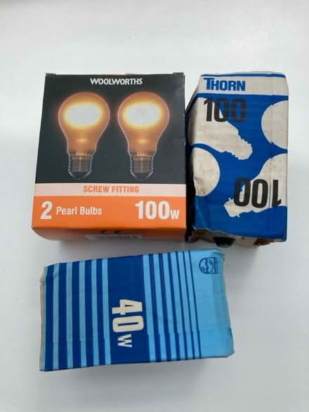 Photo of free Old thick screw lightbulbs (Westbury on Trym BS9) #1