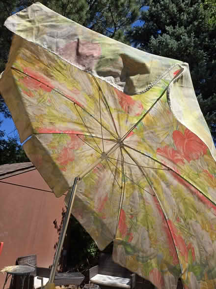 Photo of free Table umbrella (near downtown Littleton) #2