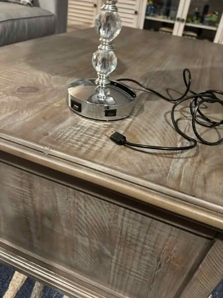 Photo of free Crystal Table Lamp (East Hampton) #2