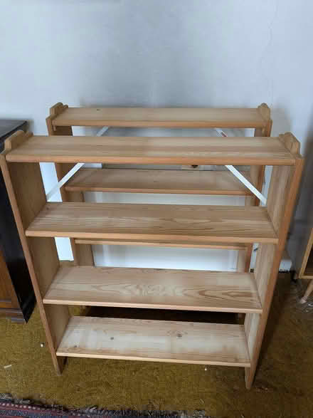 Photo of free 2 Pine book shelves (North Finchley) #1