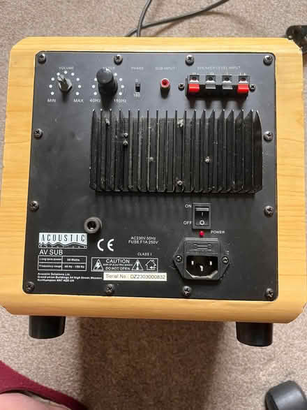 Photo of free Subwoofer (Woodhouse Eaves LE12) #2