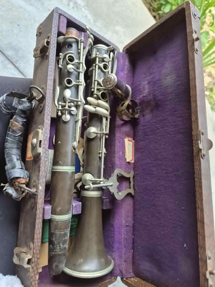 Photo of free WORLD WAR I Clarinet with case (Saratoga California) #2