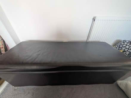 Photo of free Leather look ottoman (CT1) #1