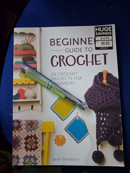 Photo of free crochet book and hooks (Dursley GL11) #1