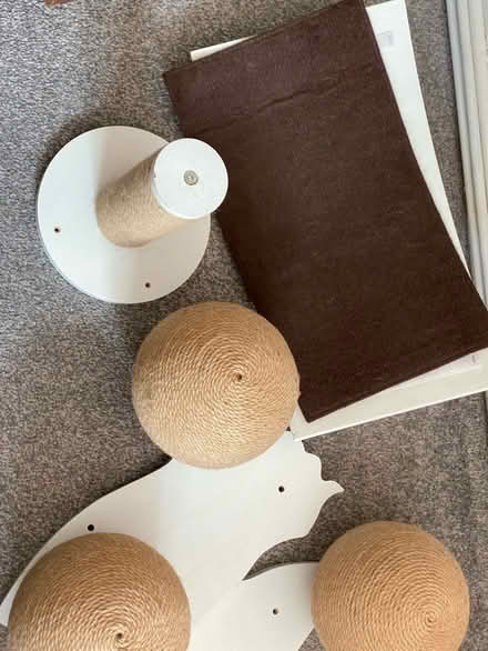 Photo of free Wall hung cat scratching balls and bed (Alverthorpe WF2) #1