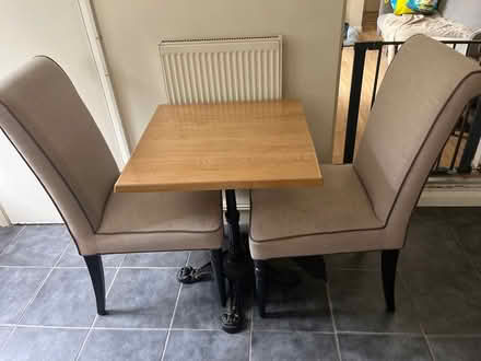 Photo of free Small table and 2 chairs (Brentford) #1