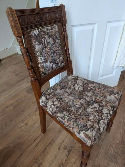 Photo of free Wood chair (Abbey Wood) #1