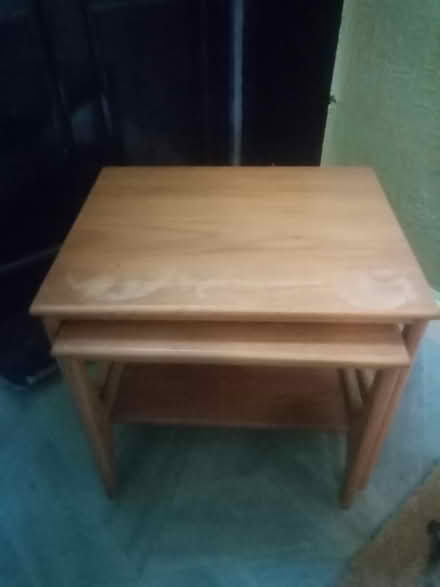 Photo of free 2 small tables (keighley) (Keighley bd20) #1