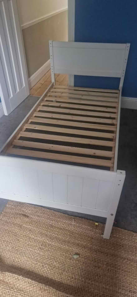 Photo of free 2 x single wooden bed (Catford) #3
